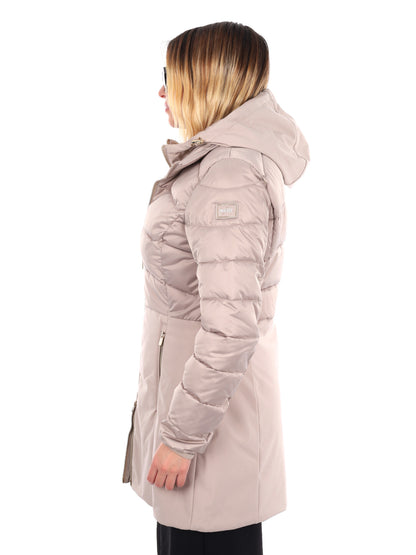 GIACCONE CON FINTO GILET YES ZEE DA DONNA BEIGE