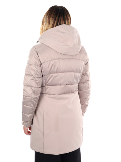 GIACCONE CON FINTO GILET YES ZEE DA DONNA BEIGE