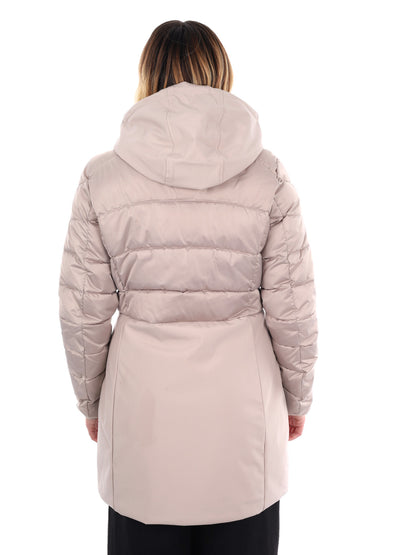 GIACCONE CON FINTO GILET YES ZEE DA DONNA BEIGE