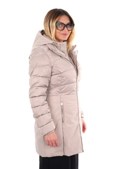GIACCONE CON FINTO GILET YES ZEE DA DONNA BEIGE