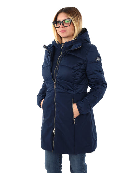GIACCONE CON FINTO GILET YES ZEE DA DONNA BLU