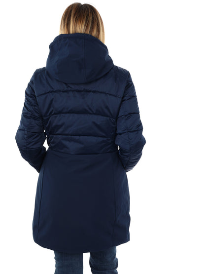 GIACCONE CON FINTO GILET YES ZEE DA DONNA BLU