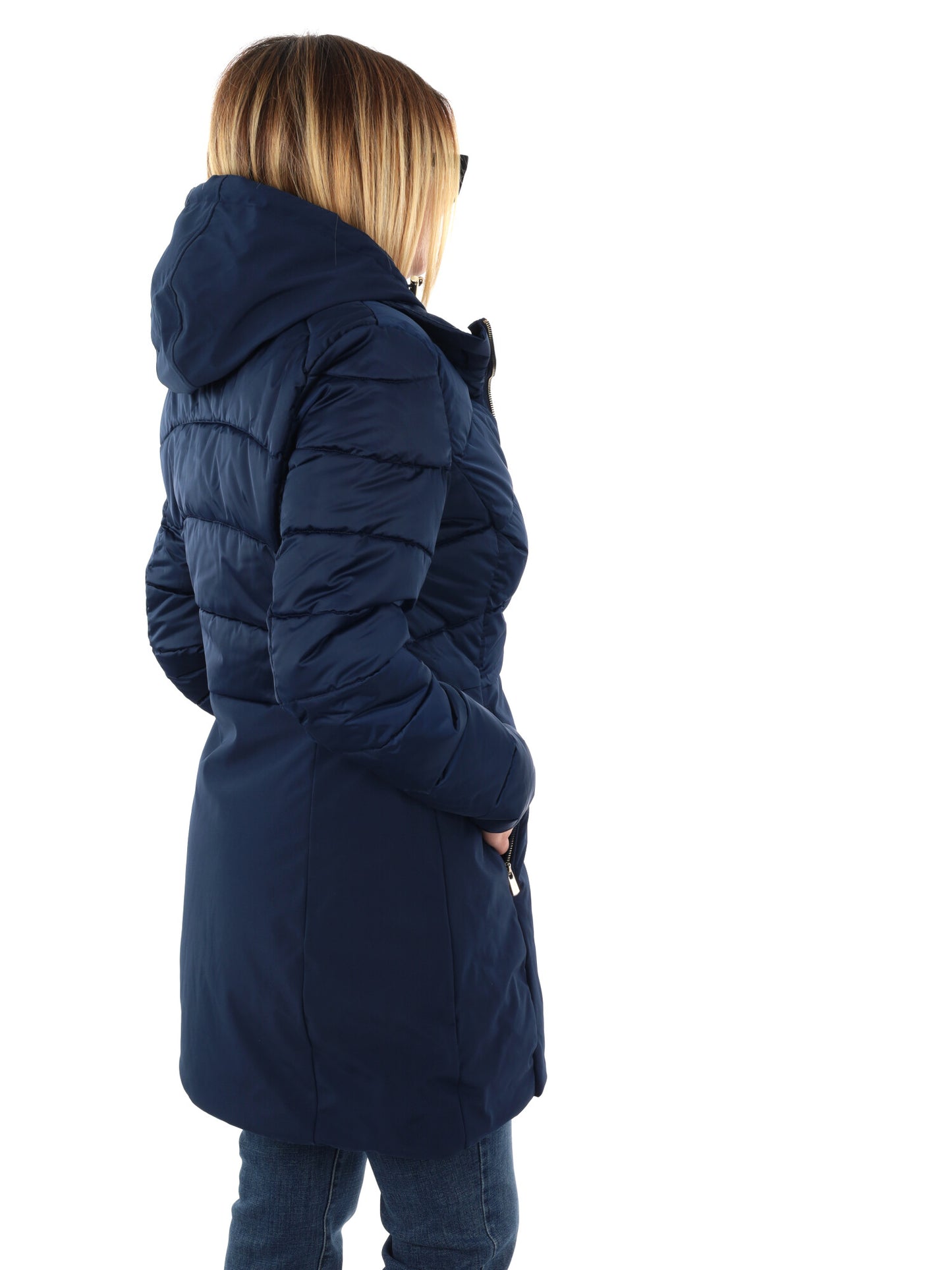 GIACCONE CON FINTO GILET YES ZEE DA DONNA BLU