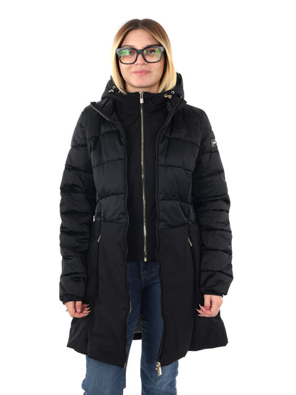 GIACCONE CON FINTO GILET YES ZEE DA DONNA NERO