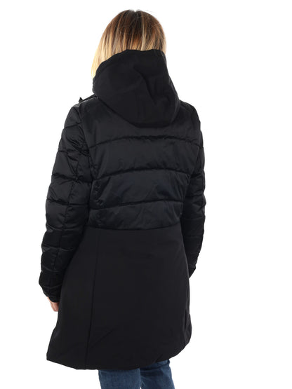 GIACCONE CON FINTO GILET YES ZEE DA DONNA NERO