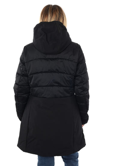 GIACCONE CON FINTO GILET YES ZEE DA DONNA NERO