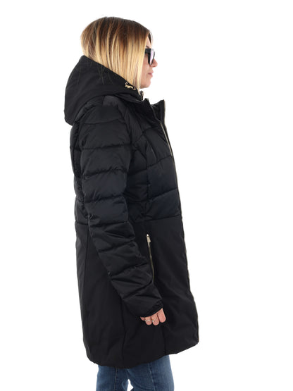 GIACCONE CON FINTO GILET YES ZEE DA DONNA NERO