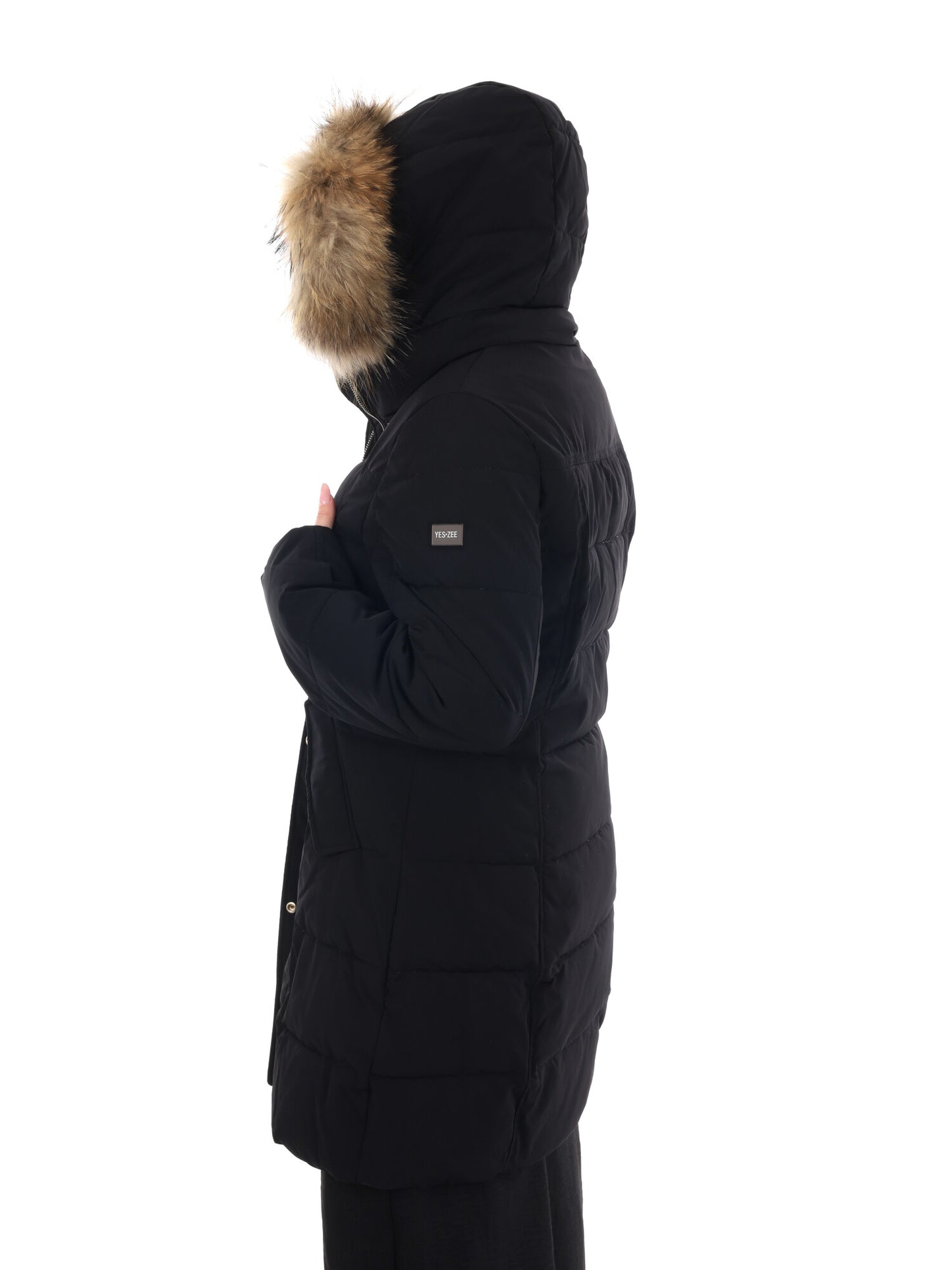 GIACCONE TRAPUNTATO YES ZEE DA DONNA NERO