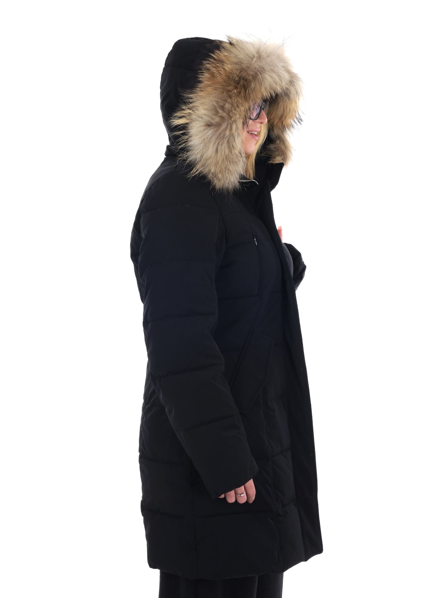 GIACCONE TRAPUNTATO YES ZEE DA DONNA NERO