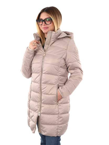 GIACCONE LUNGO TRAPUNTATO YES ZEE DA DONNA BEIGE