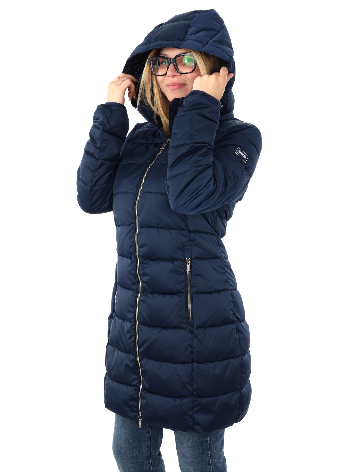 GIACCONE LUNGO TRAPUNTATO YES ZEE DA DONNA BLU