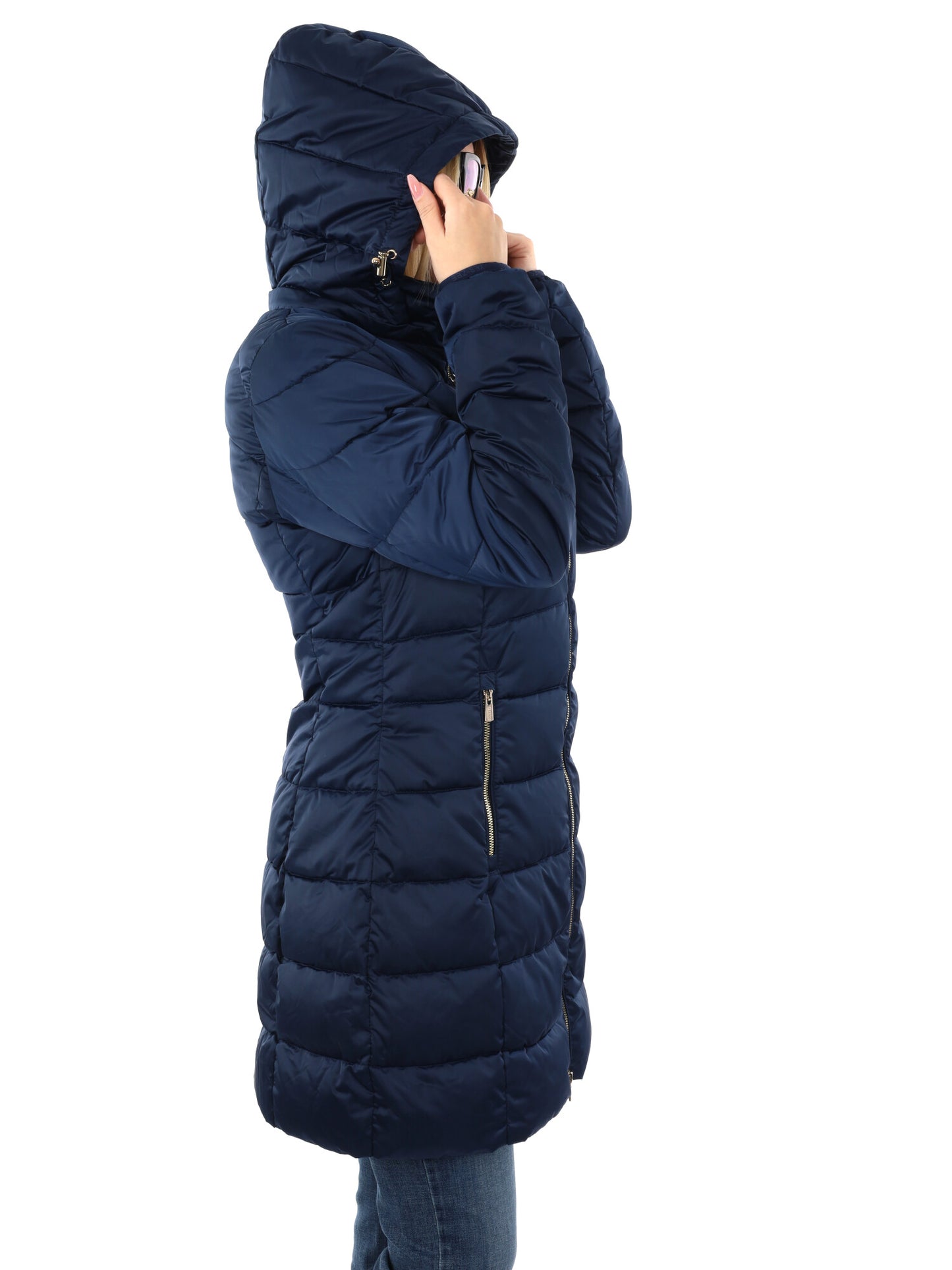 GIACCONE LUNGO TRAPUNTATO YES ZEE DA DONNA BLU