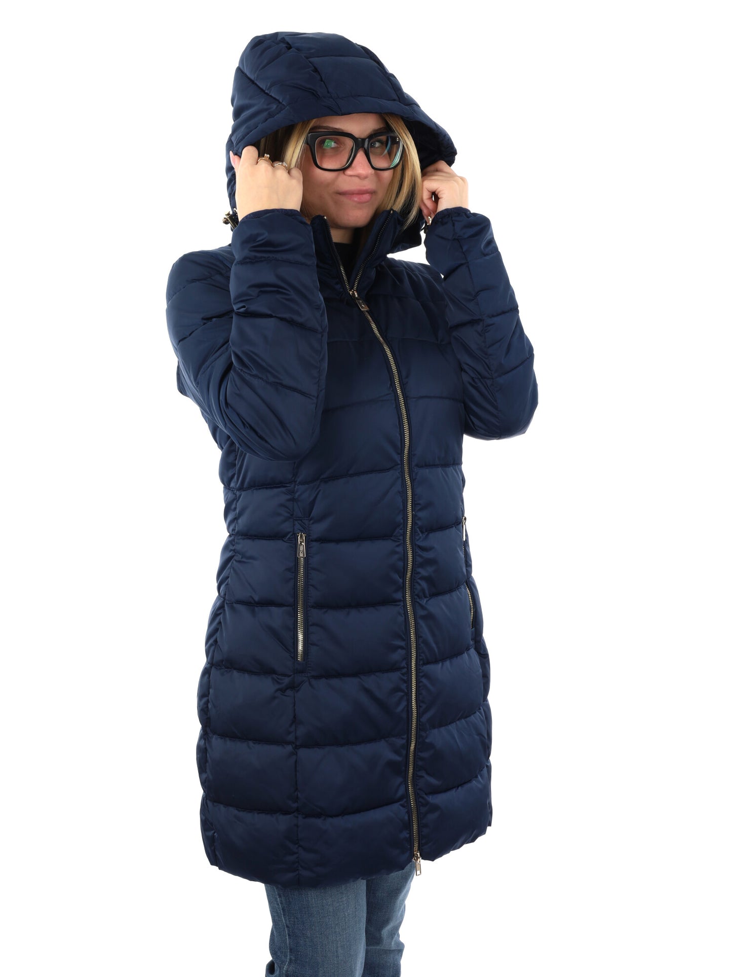 GIACCONE LUNGO TRAPUNTATO YES ZEE DA DONNA BLU