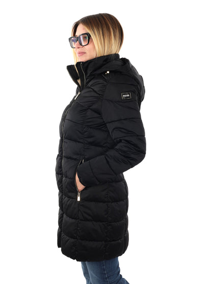 GIACCONE LUNGO TRAPUNTATO YES ZEE DA DONNA NERO