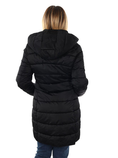 GIACCONE LUNGO TRAPUNTATO YES ZEE DA DONNA NERO