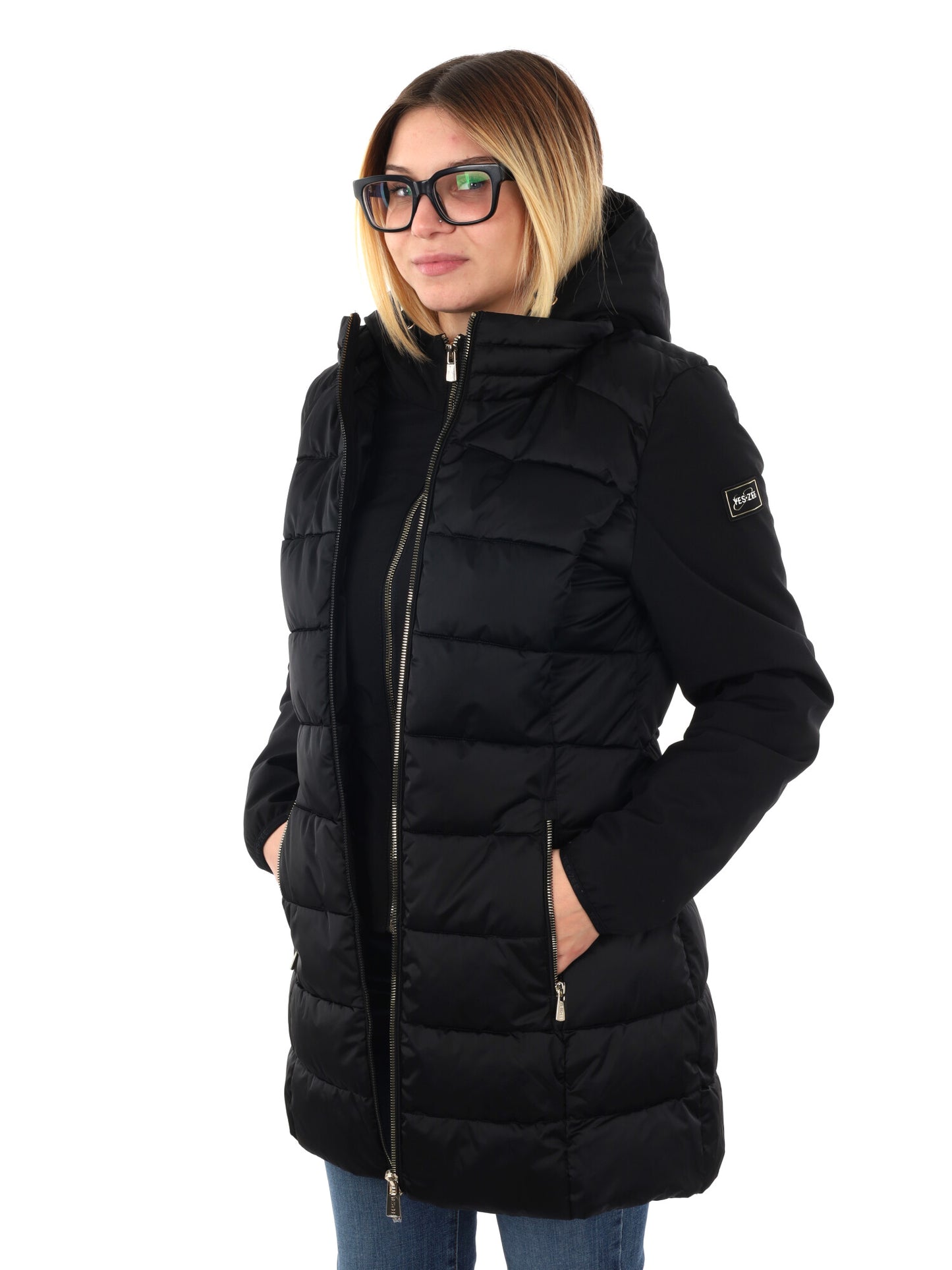 GIACCONE LUNGO YES ZEE DA DONNA NERO