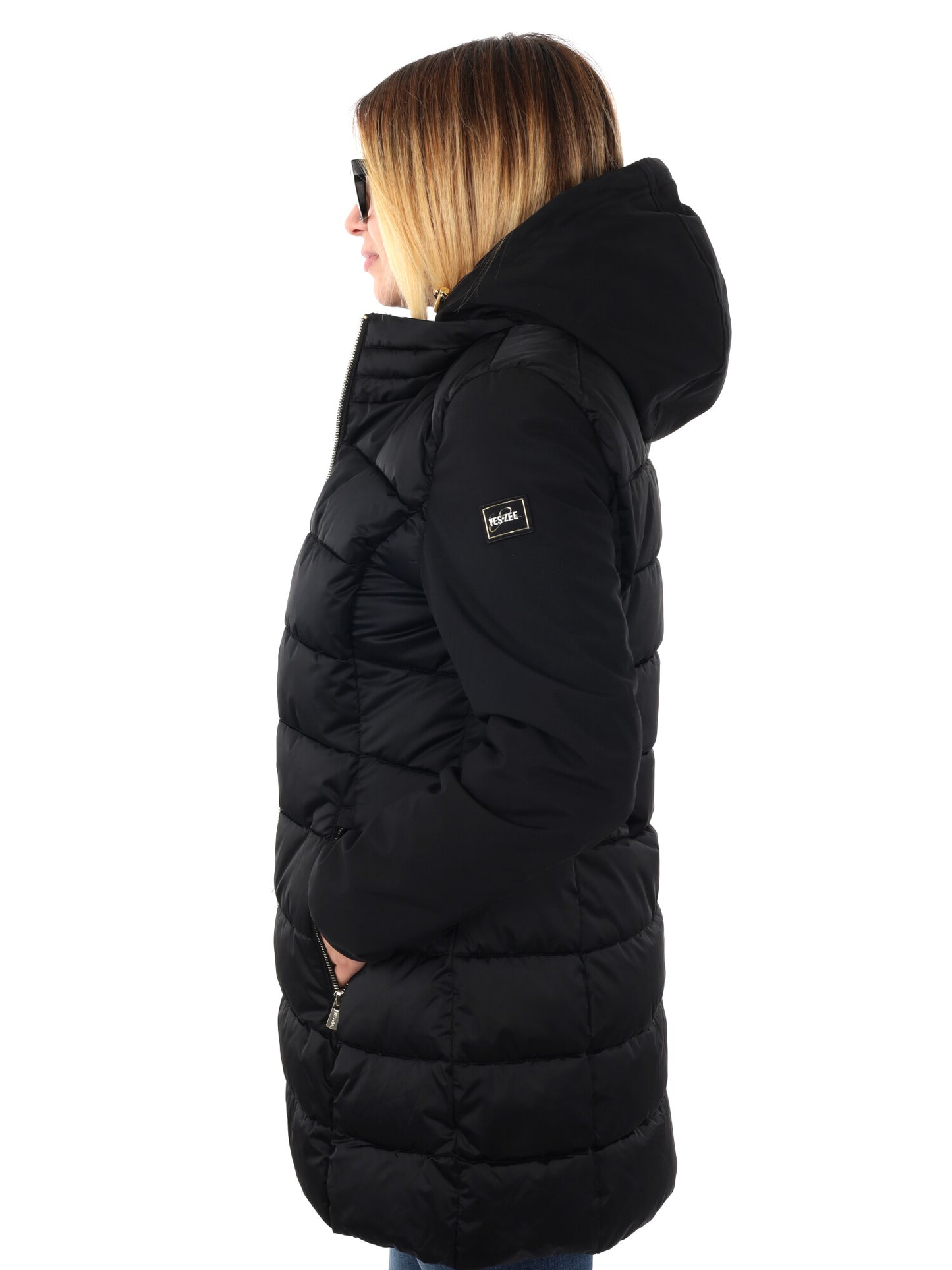 GIACCONE LUNGO YES ZEE DA DONNA NERO