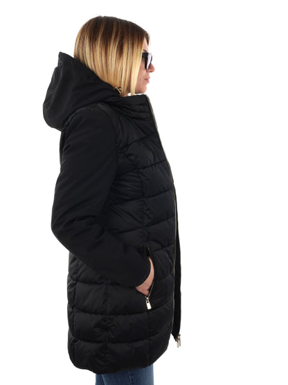 GIACCONE LUNGO YES ZEE DA DONNA NERO