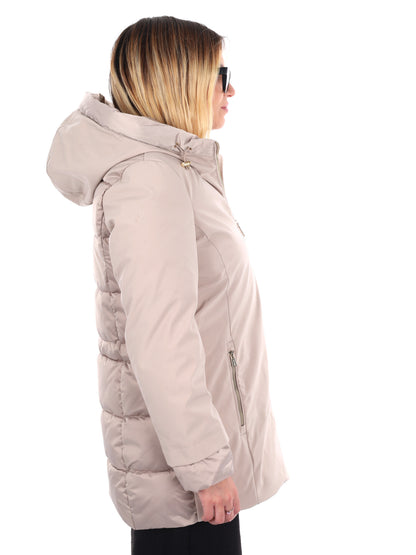 GIACCONE LUNGHEZZA MEDIA YES ZEE DA DONNA BEIGE