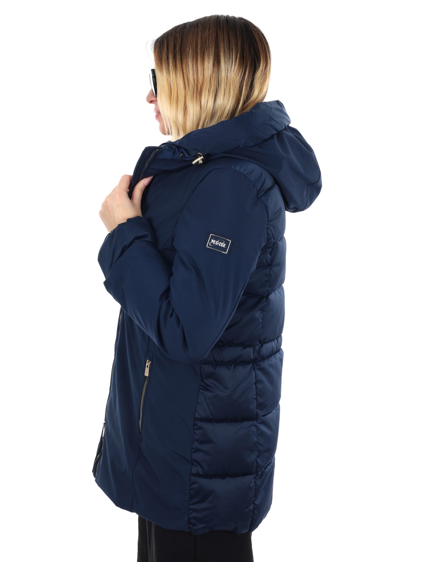 GIACCONE LUNGHEZZA MEDIA YES ZEE DA DONNA BLU