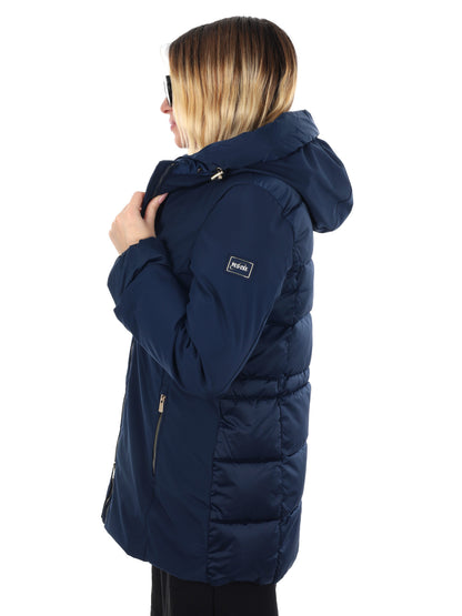 GIACCONE LUNGHEZZA MEDIA YES ZEE DA DONNA BLU