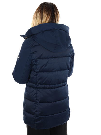 GIACCONE LUNGHEZZA MEDIA YES ZEE DA DONNA BLU