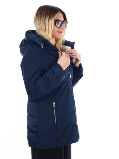 GIACCONE LUNGHEZZA MEDIA YES ZEE DA DONNA BLU