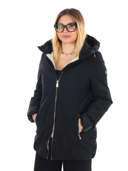 GIACCONE LUNGHEZZA MEDIA YES ZEE DA DONNA NERO