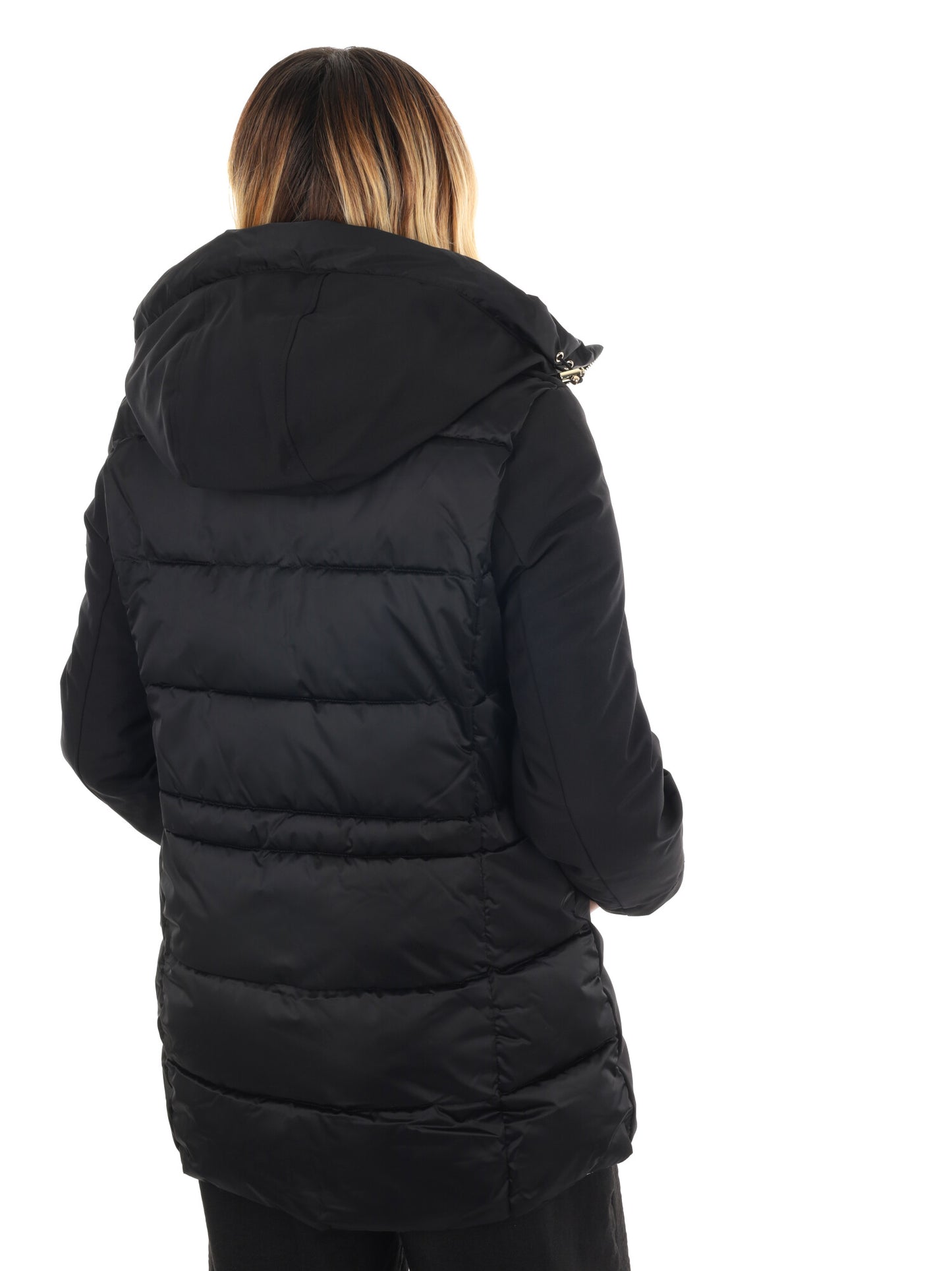 GIACCONE LUNGHEZZA MEDIA YES ZEE DA DONNA NERO