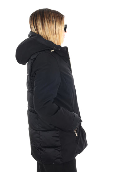 GIACCONE LUNGHEZZA MEDIA YES ZEE DA DONNA NERO