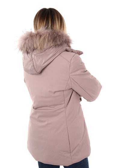 GIACCONE CON CAPPUCCIO E FINTO GILET YES ZEE DA DONNA CIPRIA