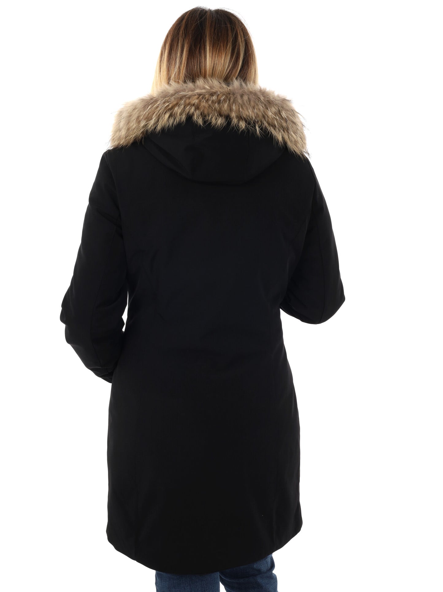 GIACCONE IDROREPELLENTE CON CAPPUCCIO YES ZEE DA DONNA NERO