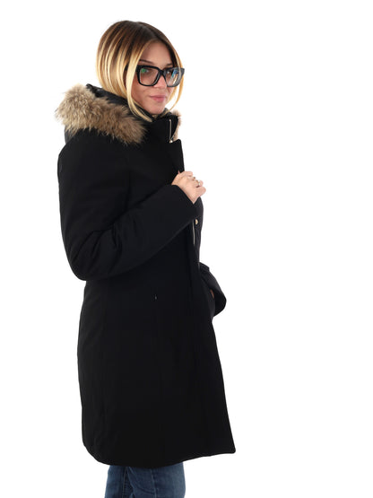 GIACCONE IDROREPELLENTE CON CAPPUCCIO YES ZEE DA DONNA NERO