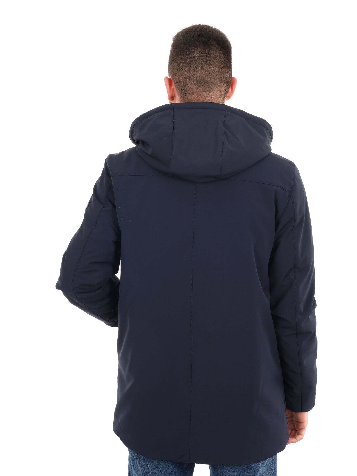 GIACCONE SOFT SHELL CON CAPPUCCIO YES ZEE DA UOMO BLU