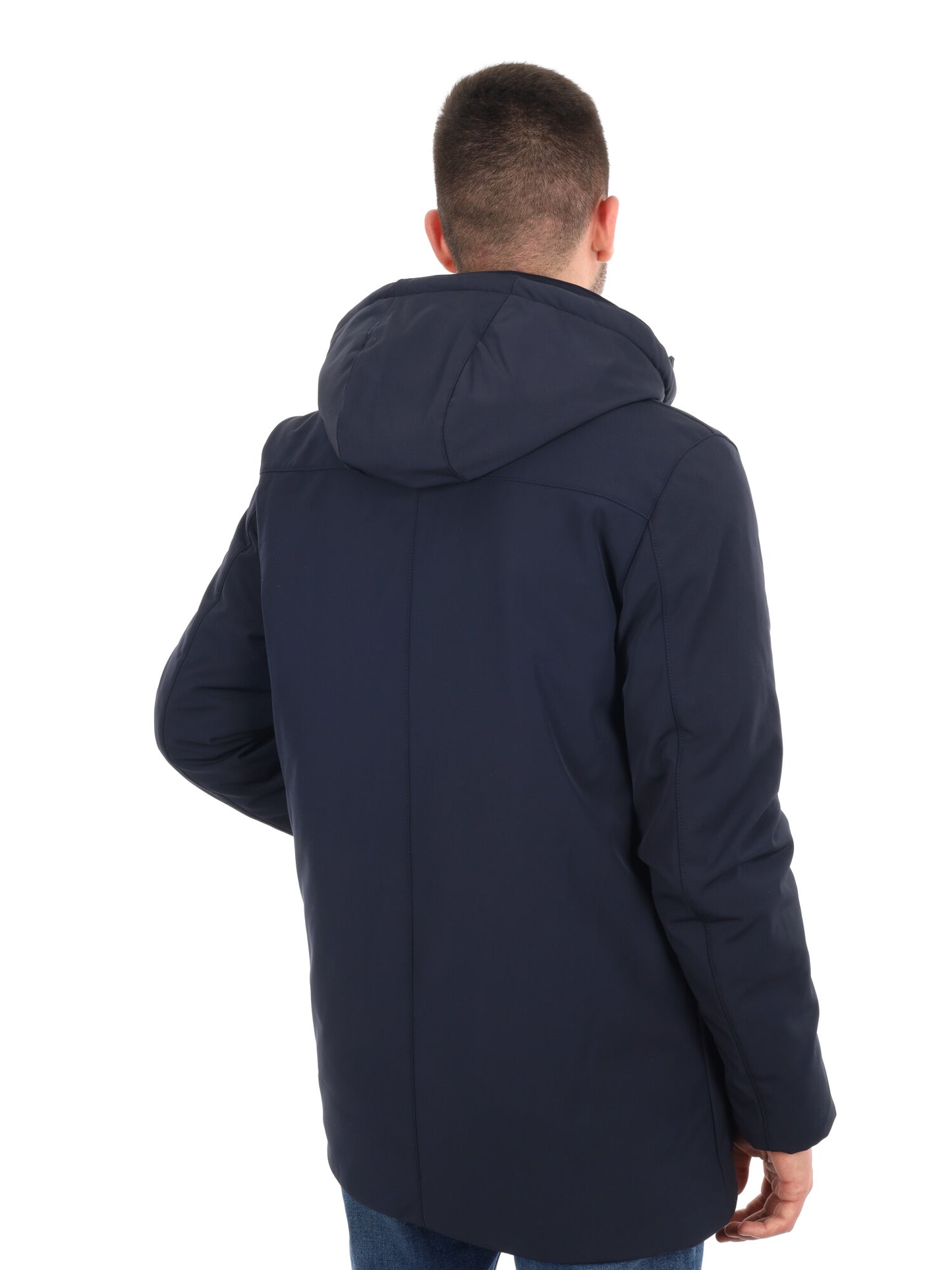 GIACCONE SOFT SHELL CON CAPPUCCIO YES ZEE DA UOMO BLU