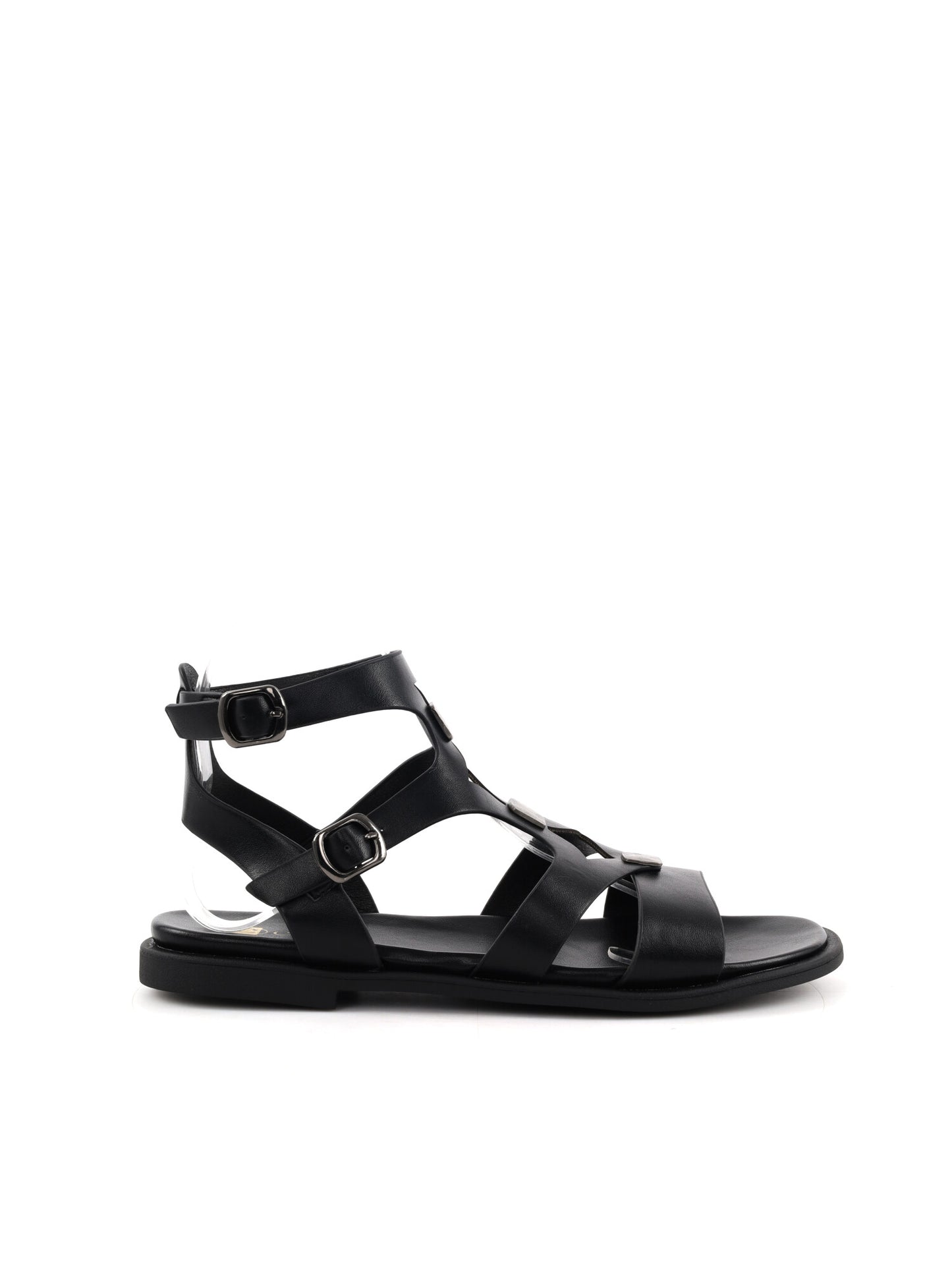 Sandali eleganti da donna Clyo' neri con cinturini raffinati