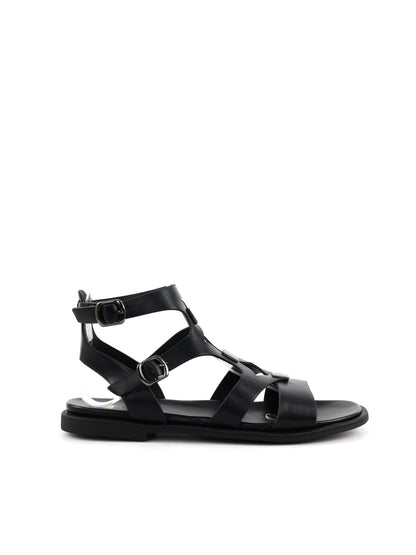 Sandali eleganti da donna Clyo' neri con cinturini raffinati