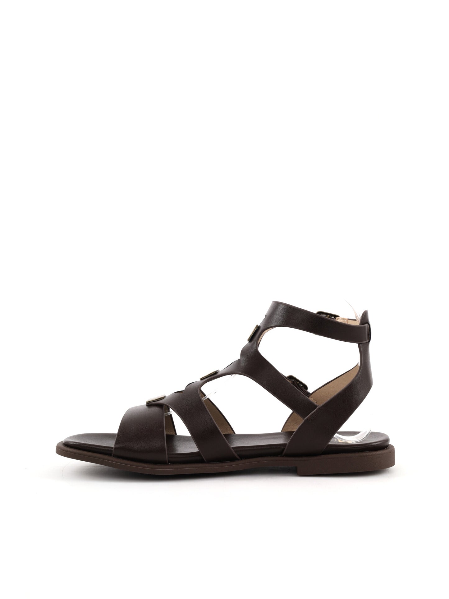Sandali in cuoio marrone da donna Clyo' per primavera-estate