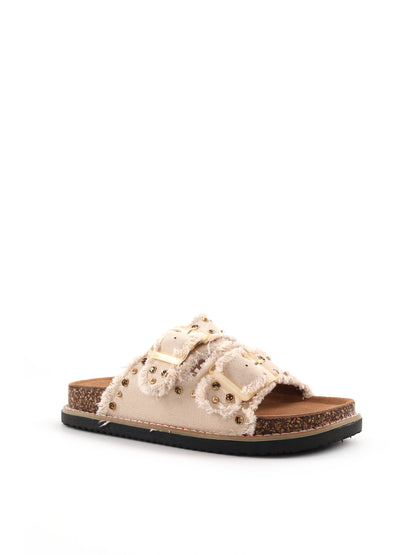 Sandali beige da donna Clyo' dal design moderno e comfort superiore