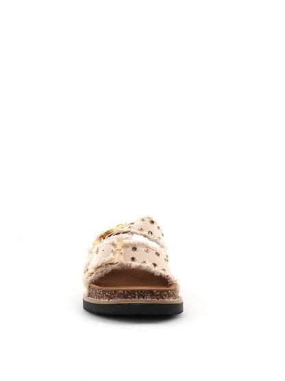 Sandali beige da donna Clyo' dal design moderno e comfort superiore