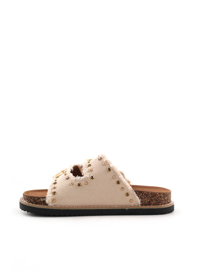 Sandali beige da donna Clyo' dal design moderno e comfort superiore