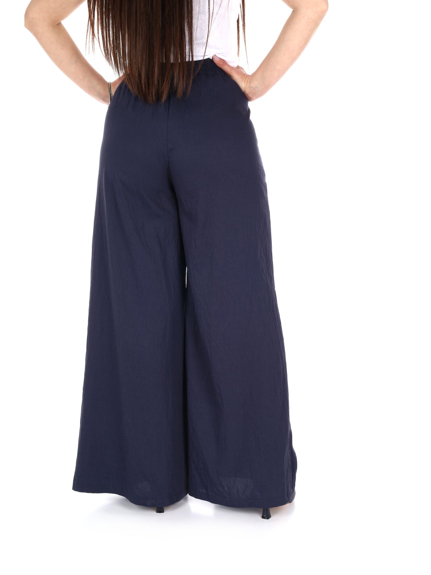 Pantaloni Yes-Zee donna in blu per la primavera-estate