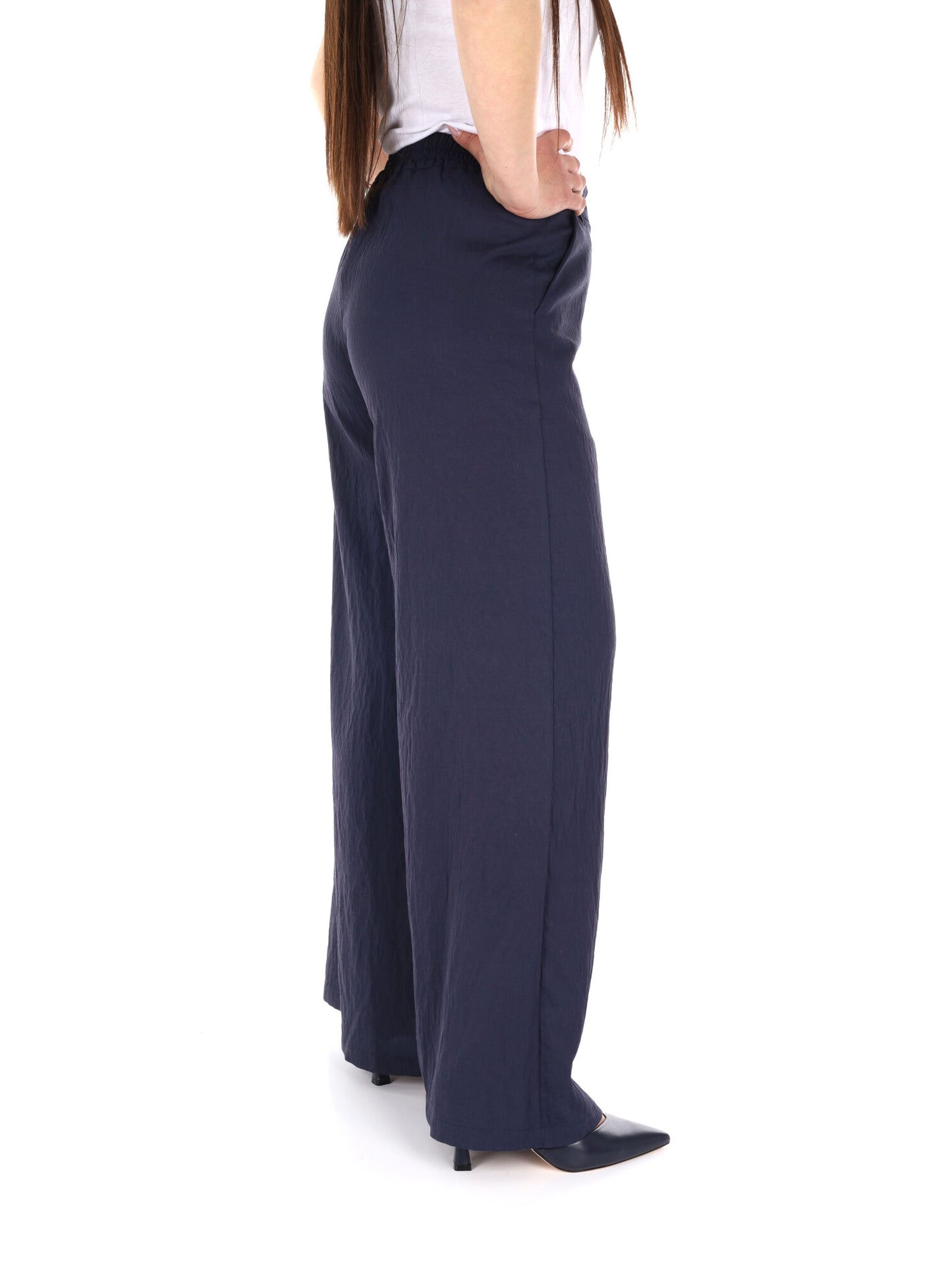 Pantaloni Yes-Zee donna in blu per la primavera-estate