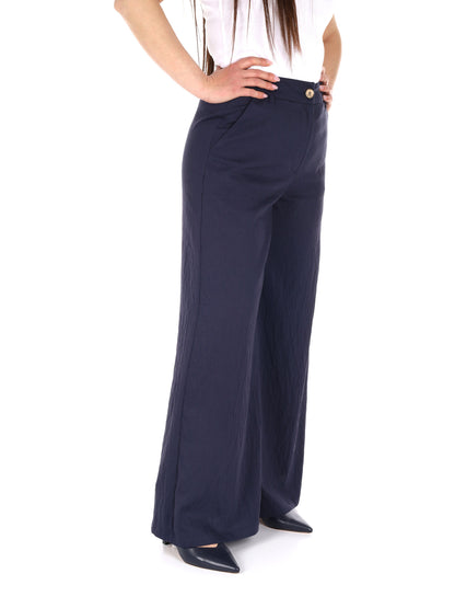 Pantaloni Yes-Zee donna in blu per la primavera-estate