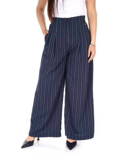 Pantaloni Yes-Zee donna blu per la primavera-estate