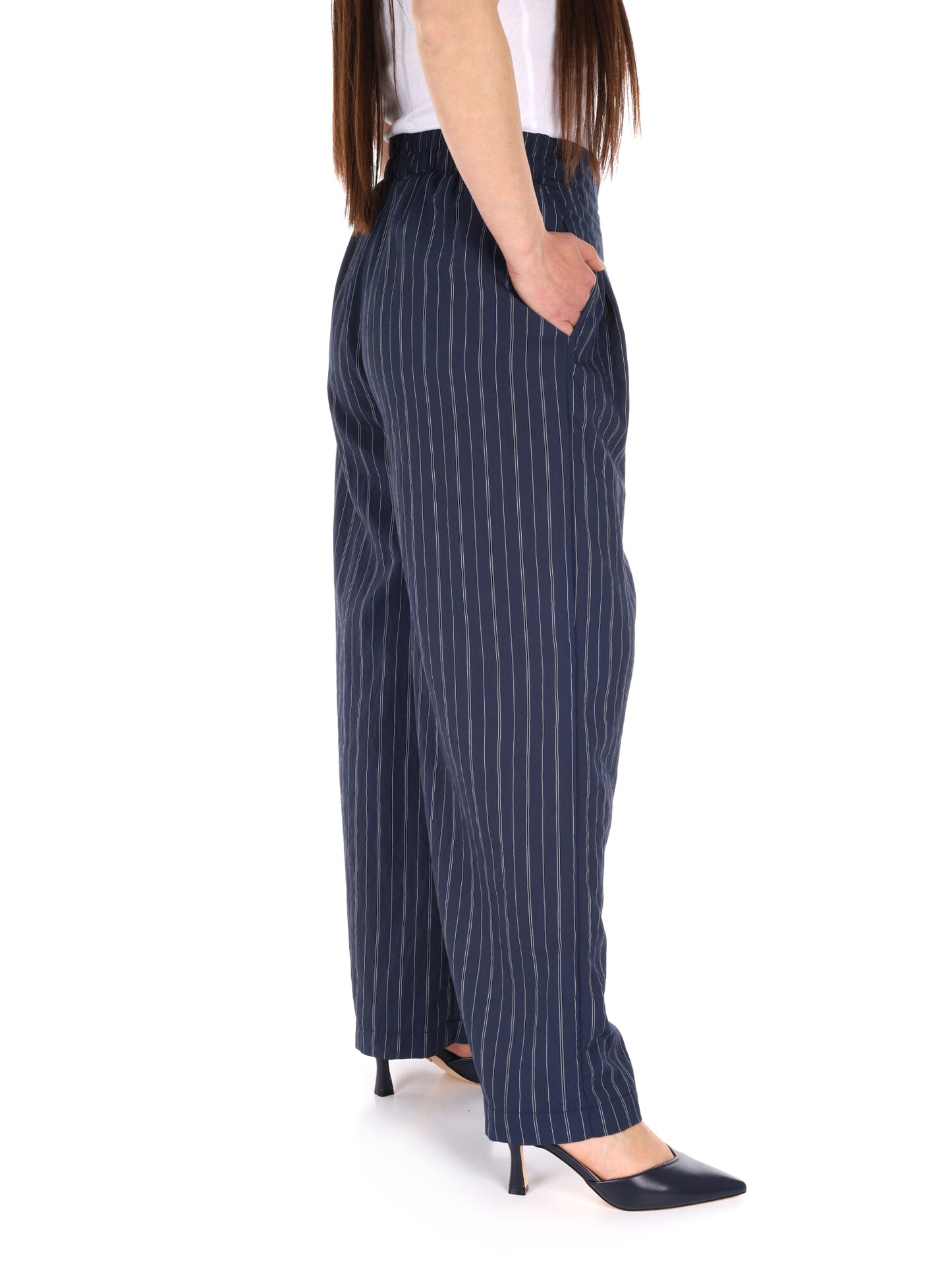 Pantaloni Yes-Zee donna blu per la primavera-estate