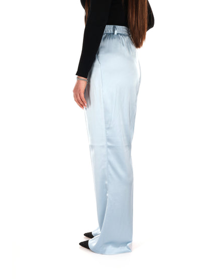 Pantaloni casual Yes-Zee donna azzurri per la primavera-estate