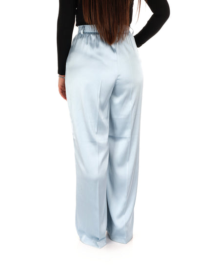 Pantaloni casual Yes-Zee donna azzurri per la primavera-estate