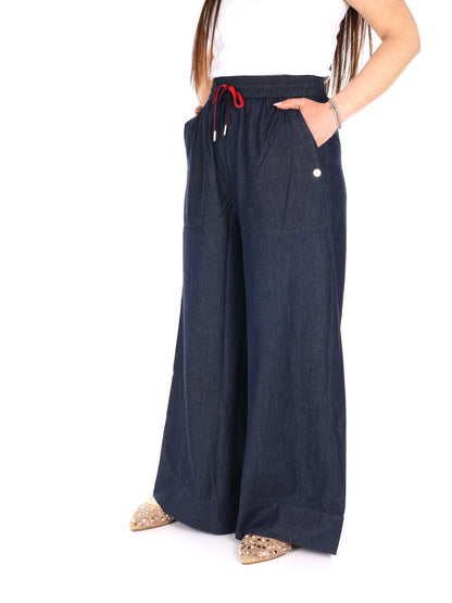 Pantaloni Yes-Zee in denim donna per primavera-estate