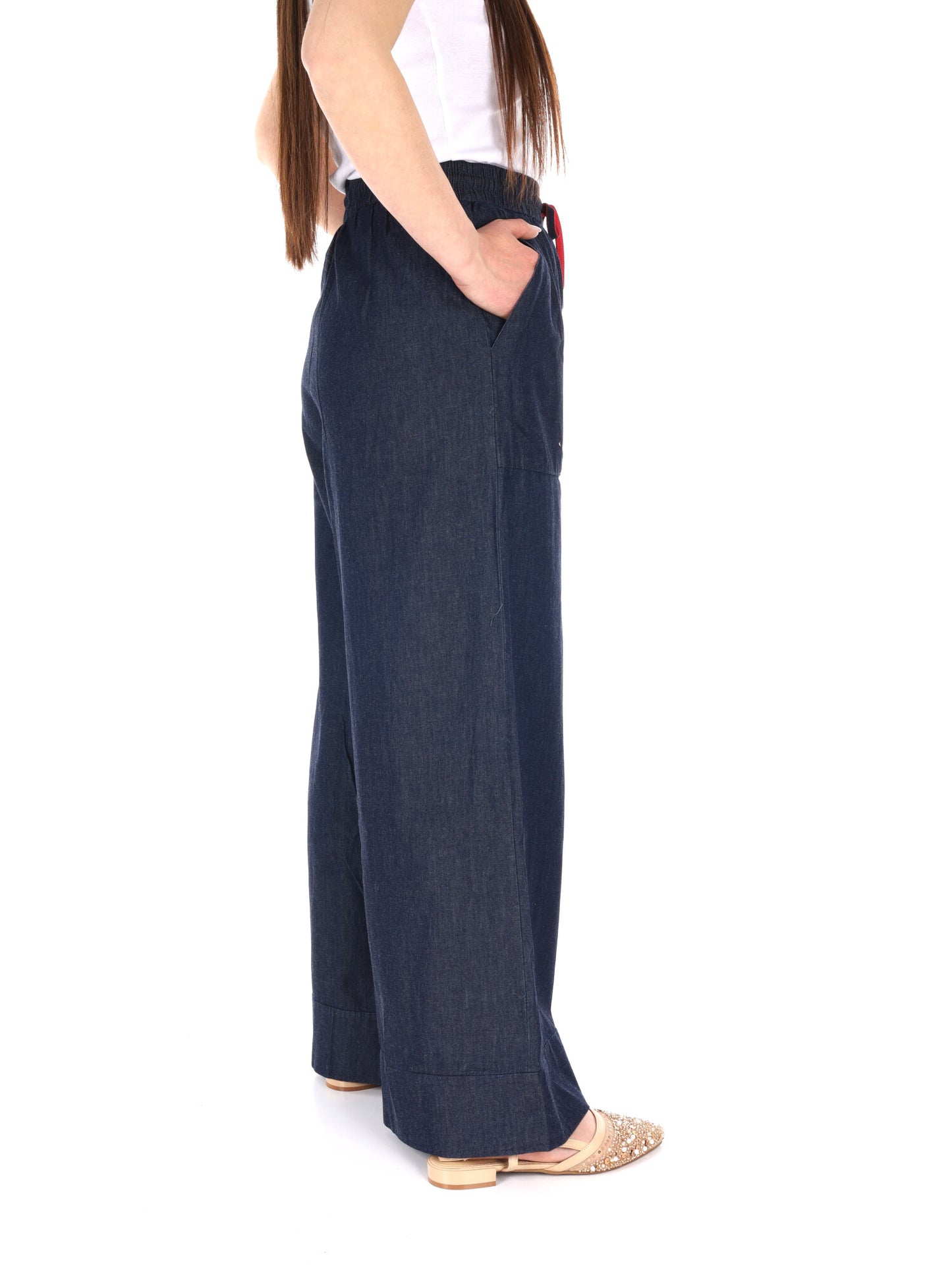 Pantaloni Yes-Zee in denim donna per primavera-estate